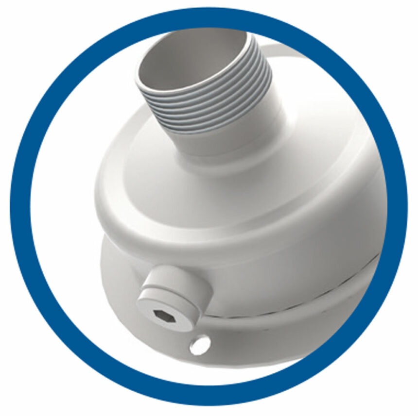 Ein Stopfen für die Gehäuseentleerung bei industriellen Kreiselpumpen.