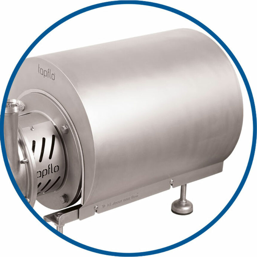 Abdeckung für eine hygienische Hochleistungs-Kreiselpumpe.