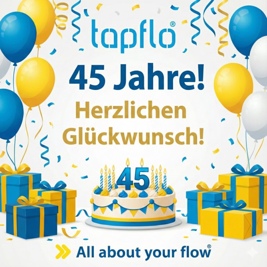 Tapflo 45 Jahre
